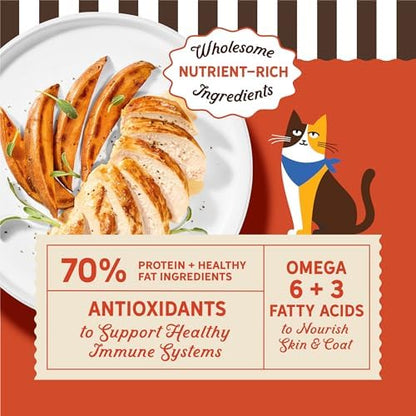 Merrick Purrfect Bistro Natural Dry Cat Food, Chicken Recipe, 4 lb Bag